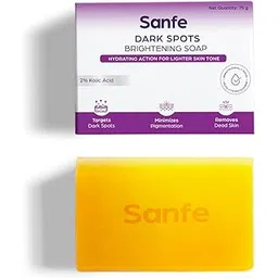 Sanfe Dark Spots Brightening Skin Lightening Soap | 2% Kojic Acid, Hydrating & Vitamin C | Anti Aging & Sun Protection | Skin whitening soap for women| Tan Removal Hyperpigmentation & Glow Moisturizing Bath Soap for Men & Women Glowing Skin Pack of 1-picture-28
