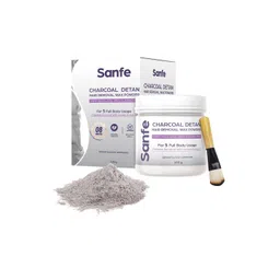 Sanfe Charcoal Detan 8 Minute Painless Hair Removal Wax Powder - 100gm-picture-12