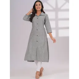 Sanganeri Kurti Women Striped Kurta-picture-24