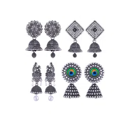 Sangria Alloy Silver-Plated Earrings-picture-18