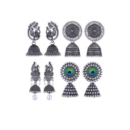 Sangria Alloy Silver-Plated Earrings-picture-28