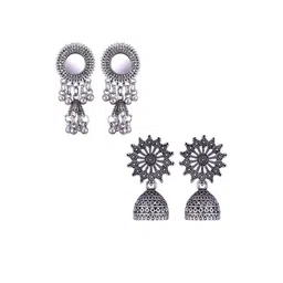 Sangria Alloy Silver-Plated Earrings-picture-10