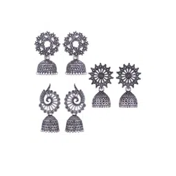 Sangria Alloy Silver-Plated Earrings-picture-37