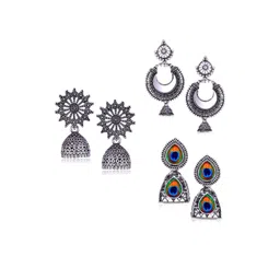 Sangria Alloy Silver-Plated Earrings-picture-18