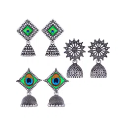 Sangria Alloy Silver-Plated Earrings-picture-31