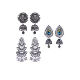 Sangria Alloy Silver-Plated Earrings-picture-28