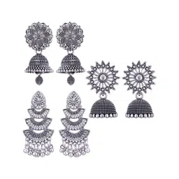 Sangria Alloy Silver-Plated Earrings-picture-19
