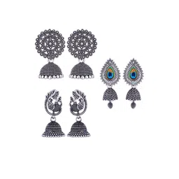 Sangria Alloy Silver-Plated Earrings-picture-20