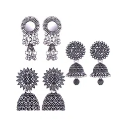 Sangria Alloy Silver-Plated Earrings-picture-29