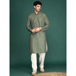 Sangria Bandhani Printed Cotton Straight Kurta image 1