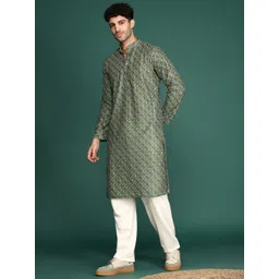 Sangria Bandhani Printed Cotton Straight Kurta image 4