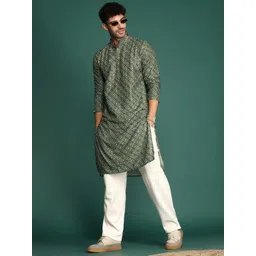 Sangria Bandhani Printed Cotton Straight Kurta image 5