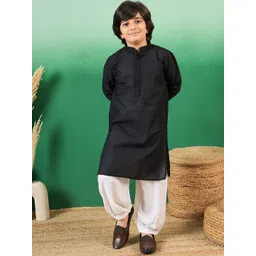 Sangria Boys Chikankari Embroidered Kurta With Patiala-picture-30