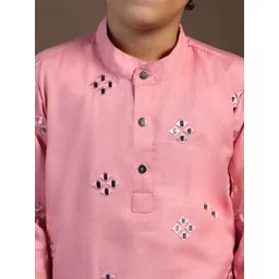 Sangria Boys Embroidered Kurta & Pyjama Set image 5