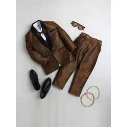 Sangria Boys Single-Breasted Five-Piece Party Suits-picture-12