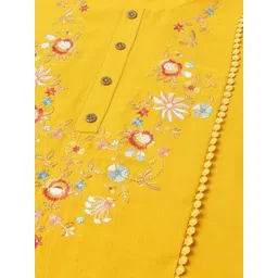 Sangria Embroidered Thread Work A-Line Kurta image 5