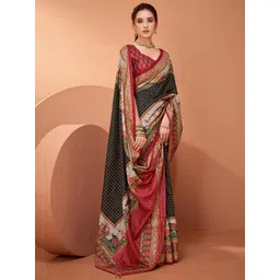 Sangria Ethnic Motifs Printed Banarasi Saree-picture-38