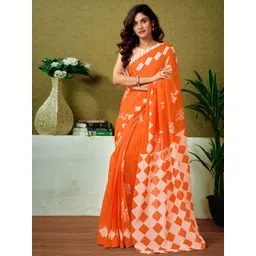 Sangria Ethnic Motifs Printed Ready To Wear Saree With Unstitched Blouse-picture-29