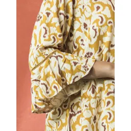 Sangria Floral Printed A-Line Top image 3