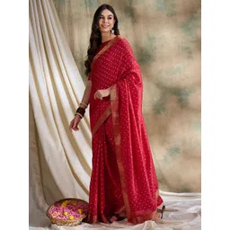 Sangria Floral Printed Saree image 3