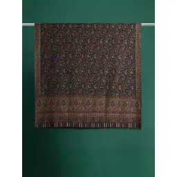 Sangria Floral Woven Design Shawl image 5