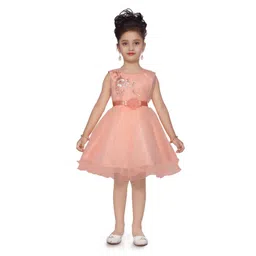 Sangria Girls Embroidered Frock-picture-17