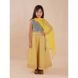 Sangria Girls Embroidered Lehenga Choli With Dupatta-picture-34