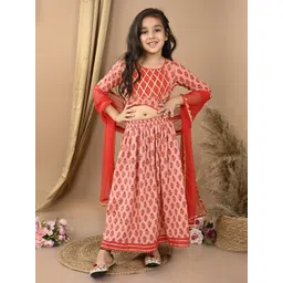 Sangria Girls Printed Lehenga Choli-picture-22
