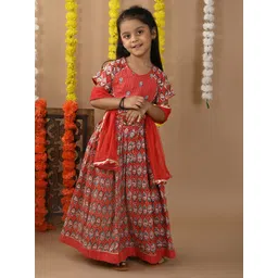 Sangria Girls Printed Lehenga Choli-picture-48