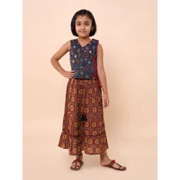 Sangria Girls Printed Pure-Cotton Lehenga Choli-picture-38
