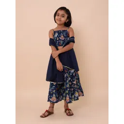 Sangria Girls Printed Pure-Cotton Lehenga Choli & Dupatta-picture-15