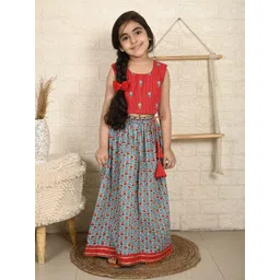 Sangria Girls Printed Ready to Wear Lehenga-picture-23