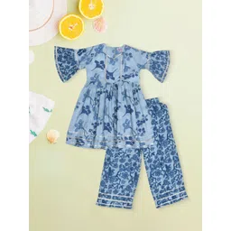 Sangria Girls Printed Straight Kurta Sets-picture-52