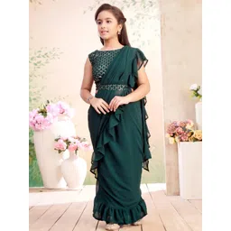 Sangria Girls Ready to Wear Lehenga & Blouse Silk Georgette-picture-18