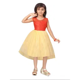 Sangria Girls Sleeveless Party Wear Frock-picture-38