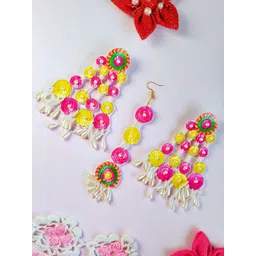 Sangria Gold-Plated Beaded Jewellery Set-picture-27