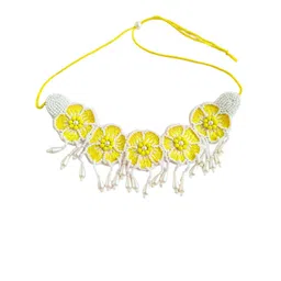 Sangria Gold-Plated Pearl Beaded Choker Jewellery Set image 4