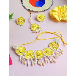 Sangria Gold-Plated Pearl Beaded Jewellery Set-picture-16