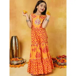 Sangria Kids-Girls Pure Cotton Kurta Sets image 3