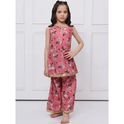 Sangria Kids-Girls Pure Cotton Kurta Sets With Dupatta-picture-13