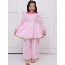 Sangria Kids-Girls Pure Cotton Kurta Sets With Dupatta-picture-15