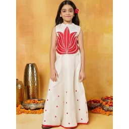 Sangria Kids-Girls Viscose Rayon Kurta Sets-picture-36