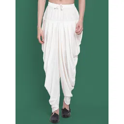 Sangria Men Loose Fit Cowl Dhoti Pants-picture-31