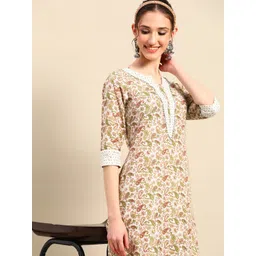 Sangria Paisley Printed Gotta Patti Kurta With Trousers-picture-29