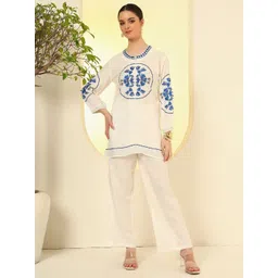 Sangria Printed Tunic With Palazzo Co-Ords-picture-23