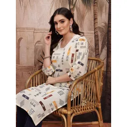 Sangria Quirky Printed Pure Cotton Kurta-picture-15