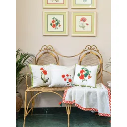 Sangria Set of 3 Cotton Square Cushion Covers-picture-13