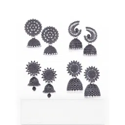 Sangria Silver-Plated Alloy Earrings-picture-35