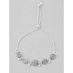 Sangria Silver-Plated Anklet image 3