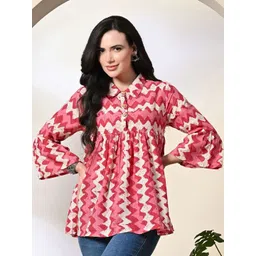 Sangria Women Cotton Self Design Regular Tops-picture-17